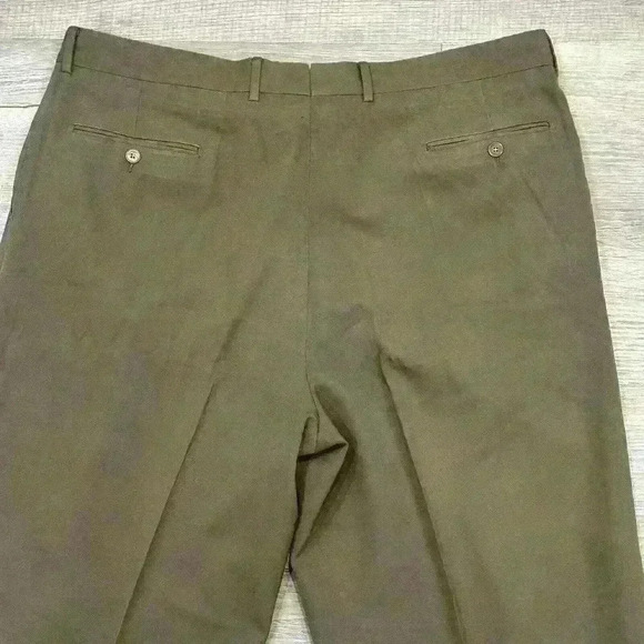 Vintage Monsieur By Givenchy Pleated Dress Pants Mens 40R Brown Made in USA - Picture 8 of 16